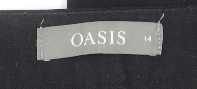 Oasis Black Women's Trousers Size 14