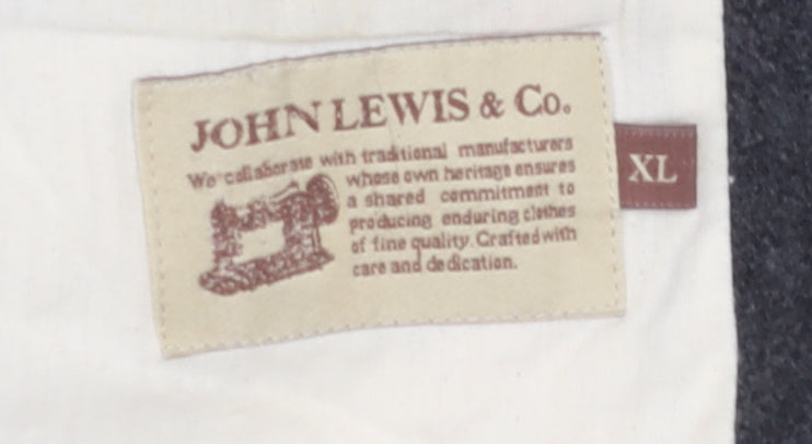John Lewis & Co. Men's Grey Blazer XL - Classic Style