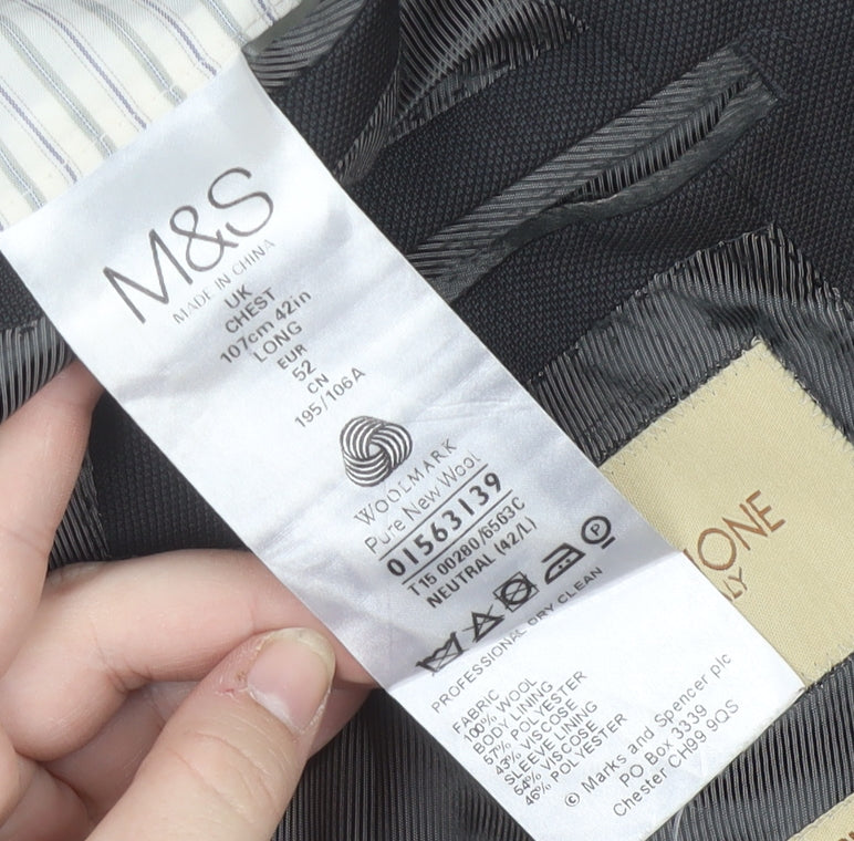 Marks & Spencer Men's Grey Blazer 42L