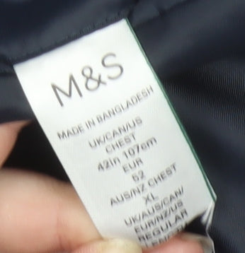 Marks & Spencer Men's Blue Blazer 42 Regular Fit