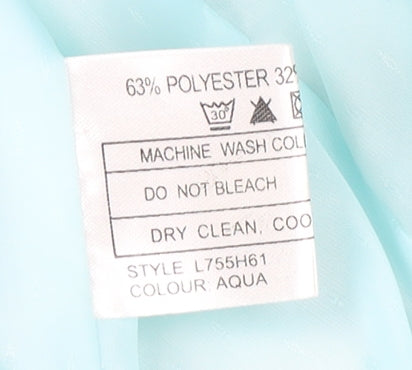 Klass Women's Aqua Blazer, Size 20, Short Sleeve