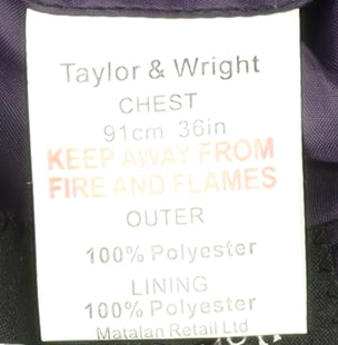 Taylor & Wright Men's Black Jacket, 36R, Business Formal
