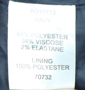 Cotton Traders Women's Blue Hooded Mid-Length Coat Size 14