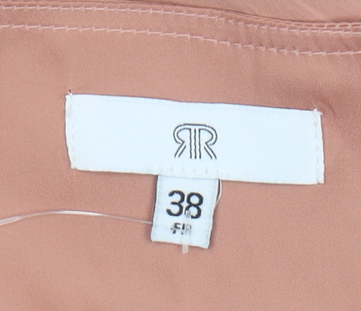 La Redoute Women's Pink Wrap Blouse Size 10