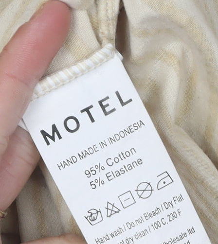 Motel Rocks Women's Beige Animal Print Dress Size 6