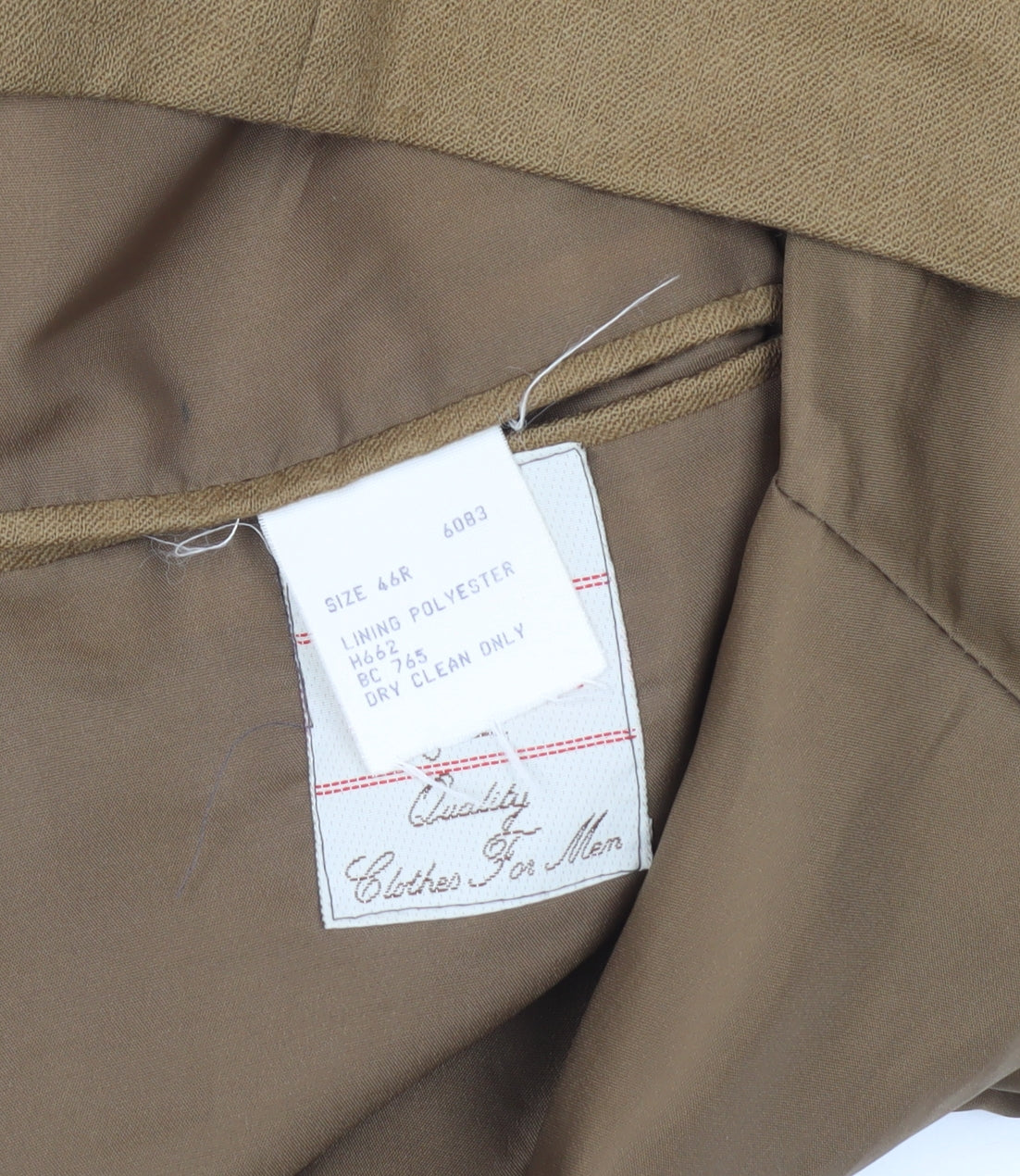 Lincroft Men's Brown Double-Breasted Blazer 46R