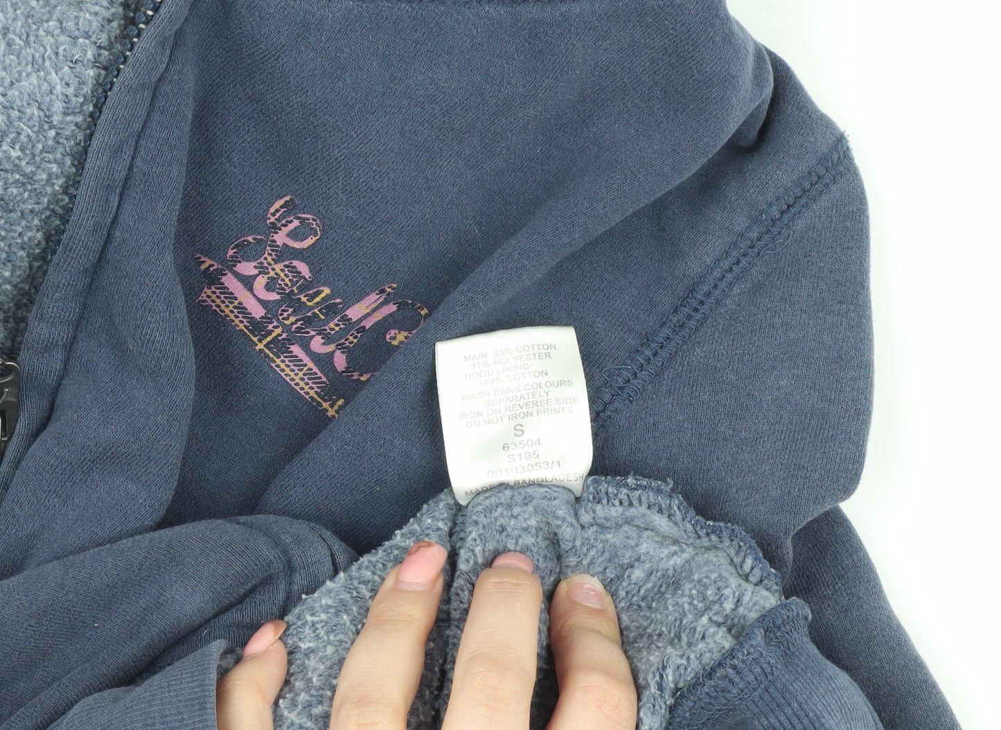 SoulCal & Co Unisex Blue Hooded Jacket S