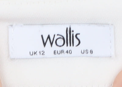Wallis Women's White Trousers Size 12 New
