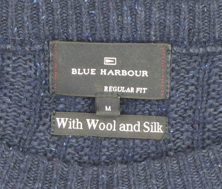 Marks & Spencer Men's Blue Knit Pullover, M