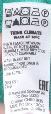 Marks & Spencer Women's Green Pullover Jumper Size 8