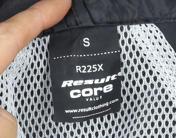 Result Core Men’s Black S Rain Coat, Hooded, Lightweight