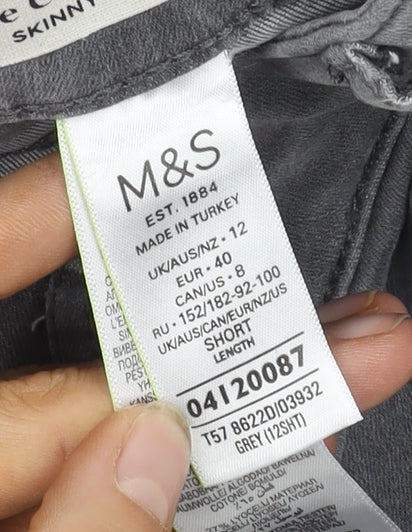 Marks & Spencer Grey Skinny Jeans Size 12