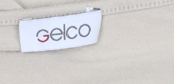Gelco Women's Beige Top, Size 16, Classic 3/4 Sleeve
