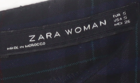 Zara Woman Black Plaid Shift Dress, Size S, Women