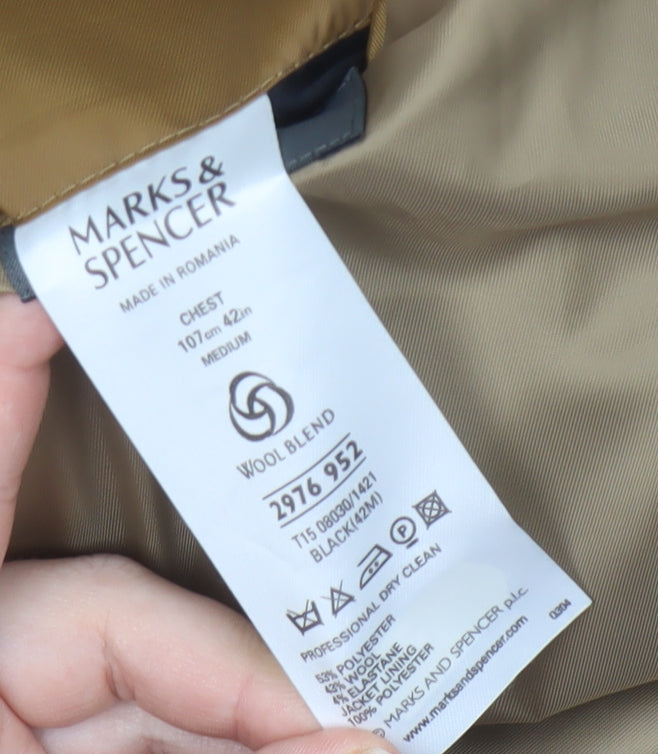 Marks & Spencer Black Men's 42 Regular Blazer