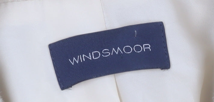 Windsmoor Women's Beige Wool Blend Coat, Size 16