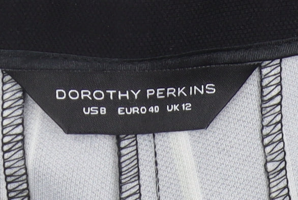 Dorothy Perkins Women's Black Striped Trousers Size 12