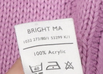 Berketex Women's Pink Cable-Knit Jumper Size 10-12