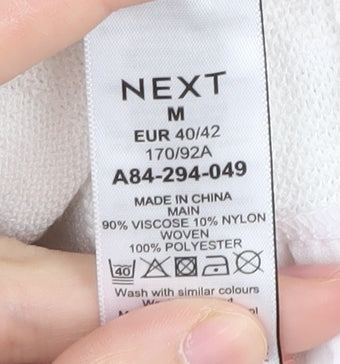 Next Women's White Hooded Jumper Size 12
