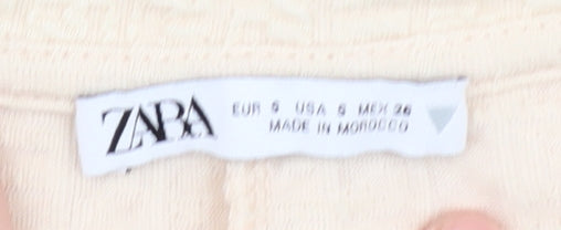 Zara Beige Long Sleeve Top for Women - UK 6