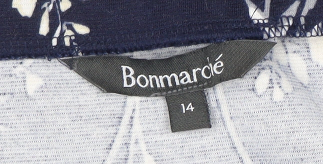 Bonmarché Women's Blue Floral Skirt Size 14