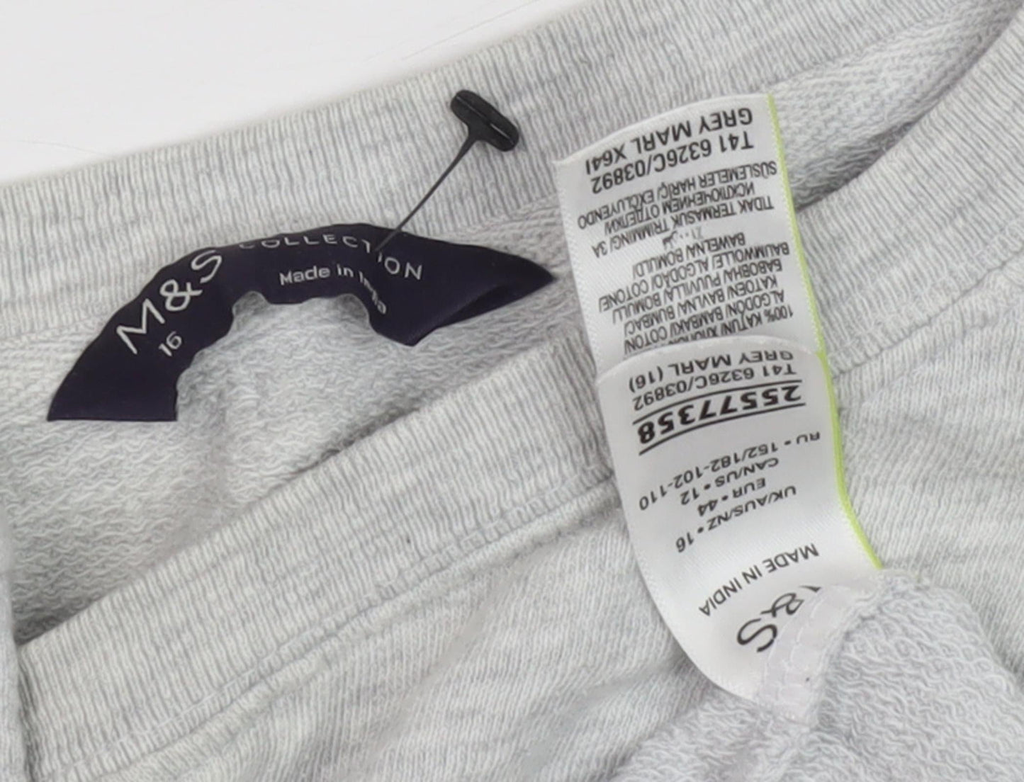 Marks & Spencer Grey Women's 16 Pullover Sweatshirt