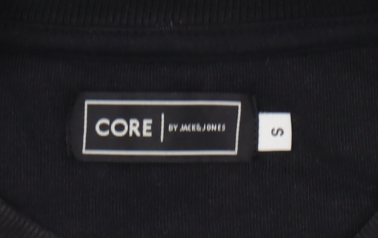 Jack & Jones Men's Black Graphic Sweatshirt S