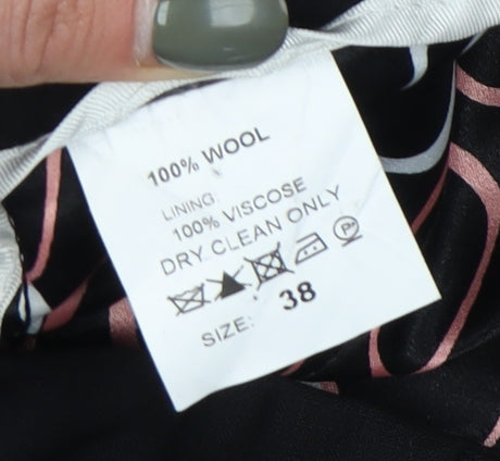 William Hunt Black Wool Trousers for Men Size 38