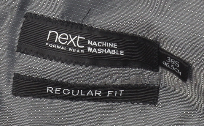 Next Men's Black Regular Fit Suit Jacket 38S