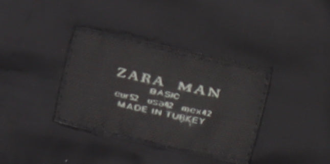 Zara Men's Black Blazer, Size 42, Formal Style