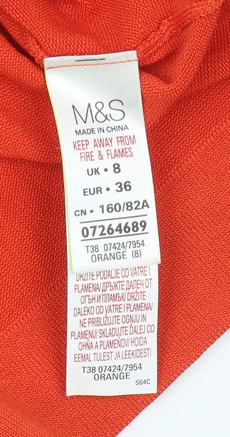 Marks & Spencer Women's Orange Pullover Jumper