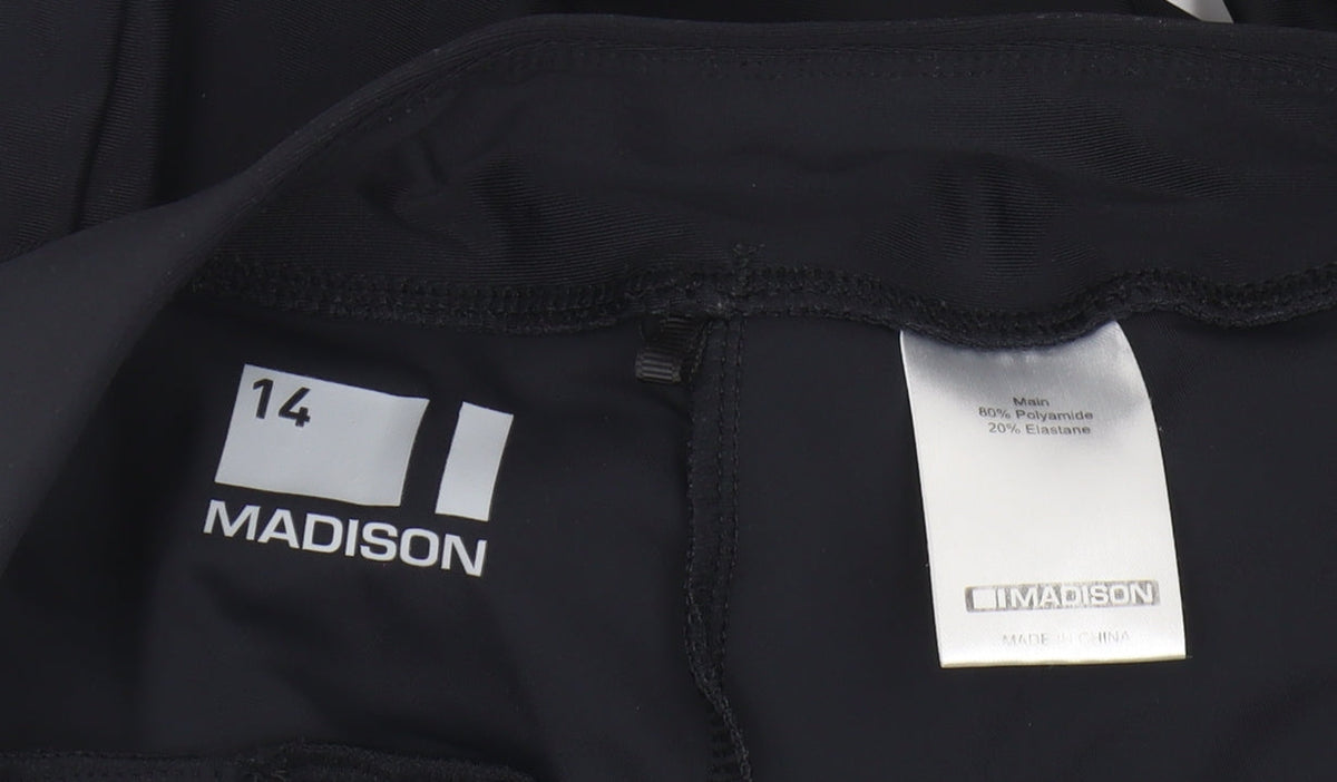 Madison Women's Black Activewear Trousers, Size 14, Elastic Waist