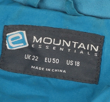 Mountain Essentials Women's Blue Plus Size Parka Jacket