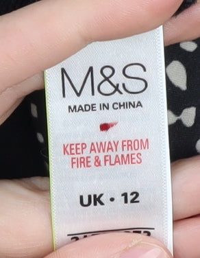 Marks & Spencer Women's Black Pullover Jumper UK 12