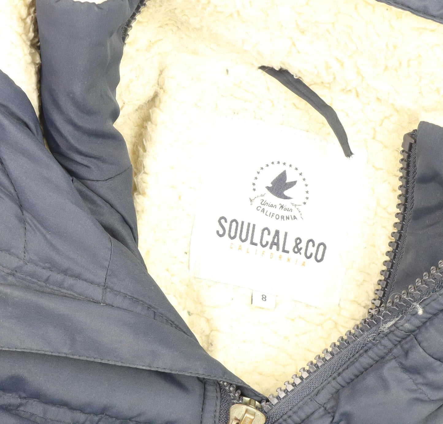 SoulCal & Co Women's Blue Puffer Jacket Size 8
