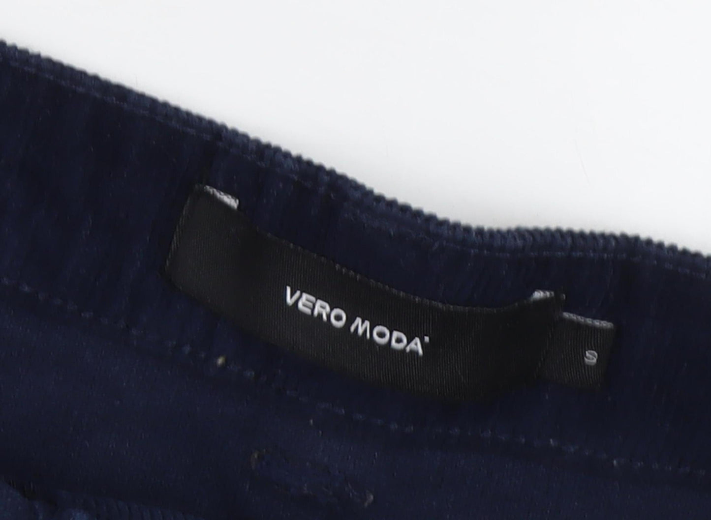 Vero Moda Women's Blue A-Line Corduroy Skirt - S