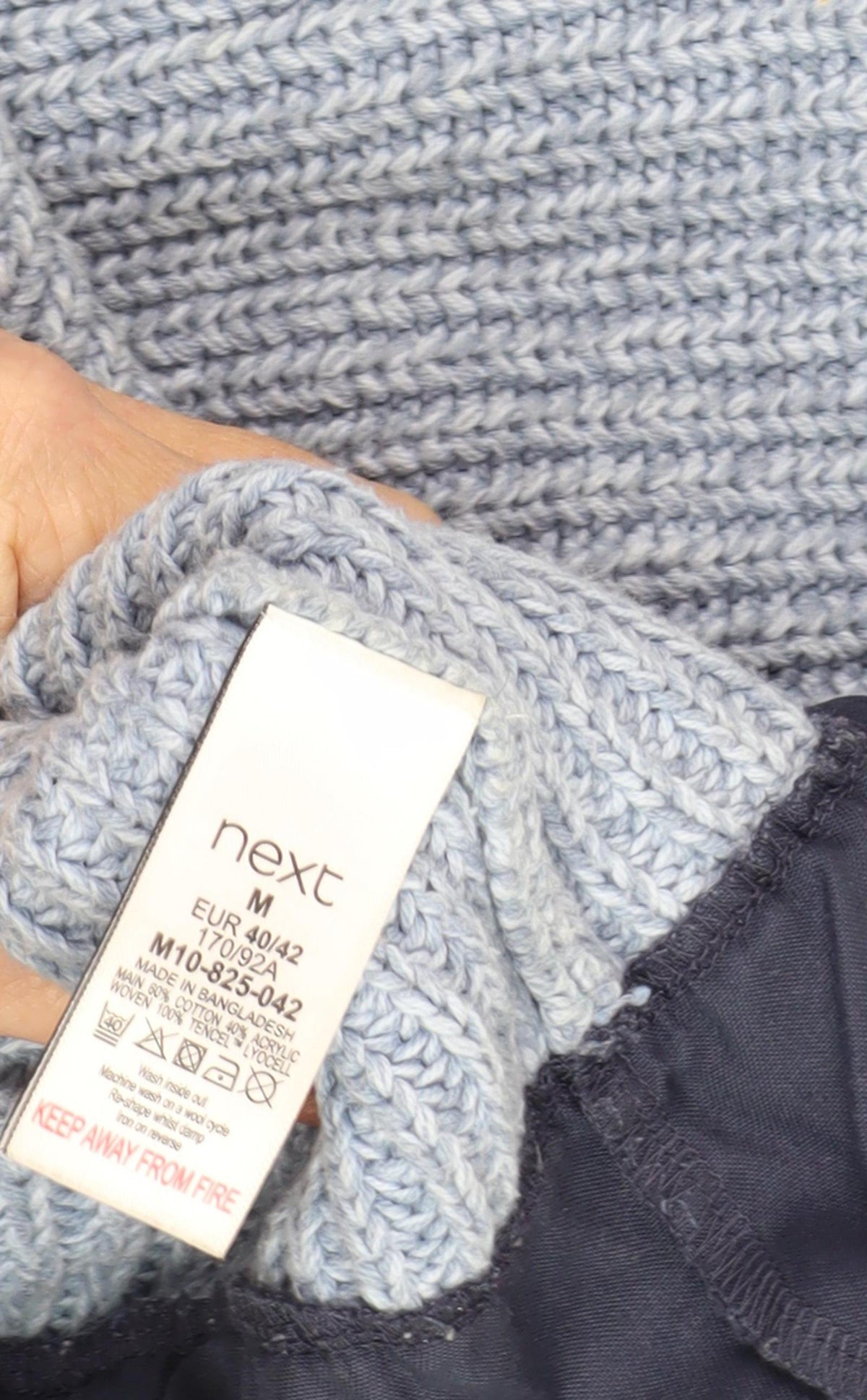 Next Women's Blue High Neck Jumper, Size 14