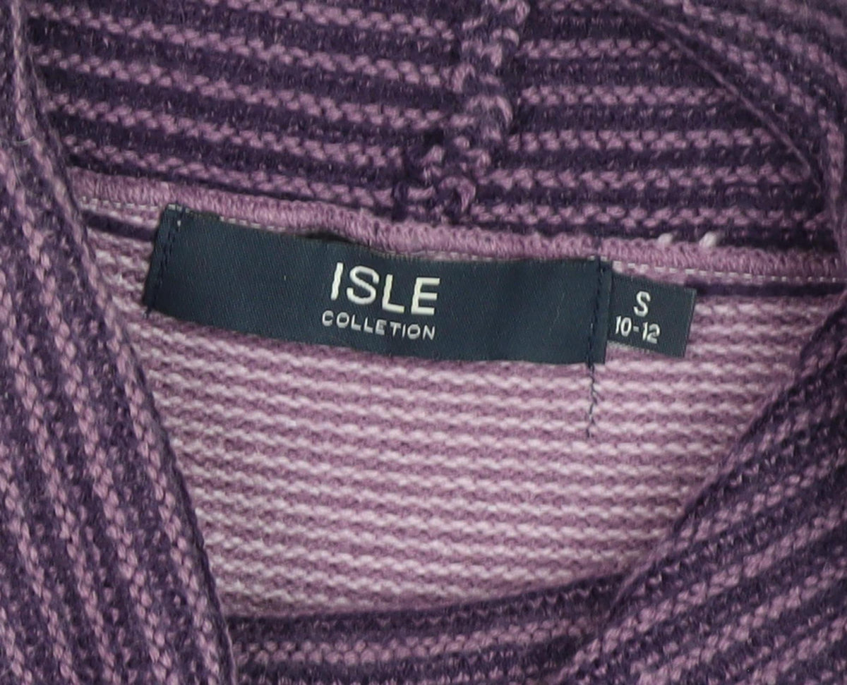 Isle Women's Purple Striped Pullover Jumper Size S