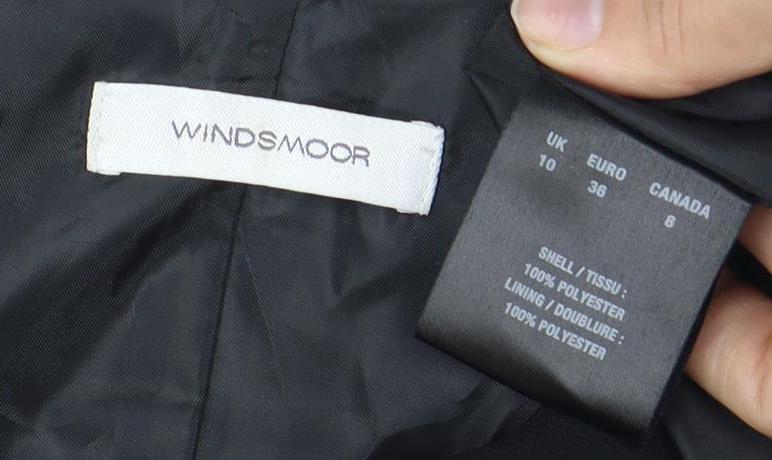Windsmoor Black Knee Length Shift Dress 10 Women