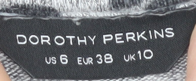 Dorothy Perkins Women's Grey Animal Print Long Sleeve Top