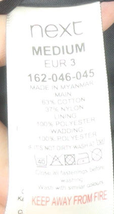 Next Men's Black Medium Anorak Jacket