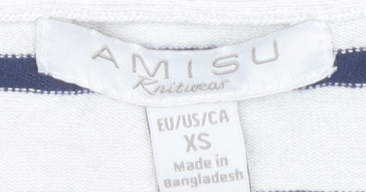 Amisu Women's Multicoloured Striped Cardigan XS