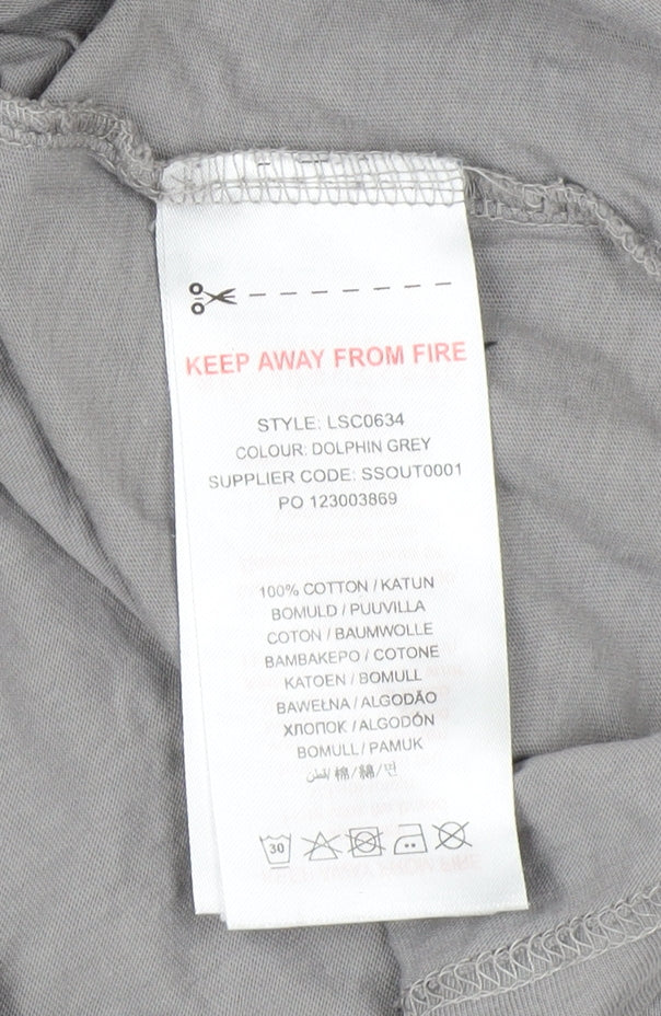 Lyle & Scott Boys Grey Cotton Logo T-Shirt 14/15 Years