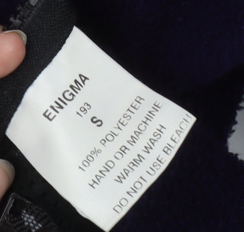 Enigma Men's Blue Fleece Jacket S Casual Full Zip