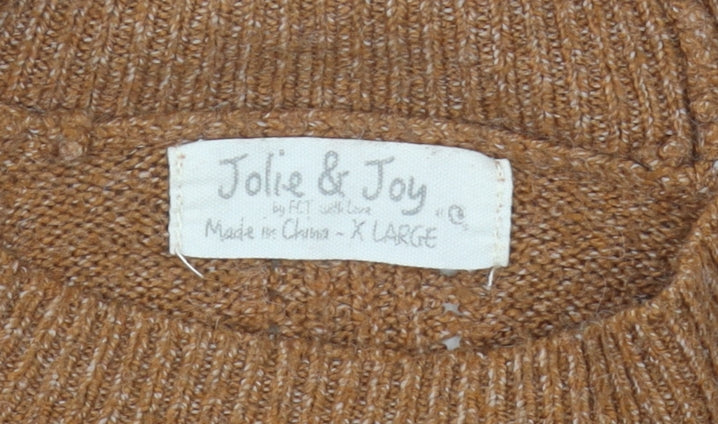 Jolie & Joy Women's Brown XL Pullover Jumper