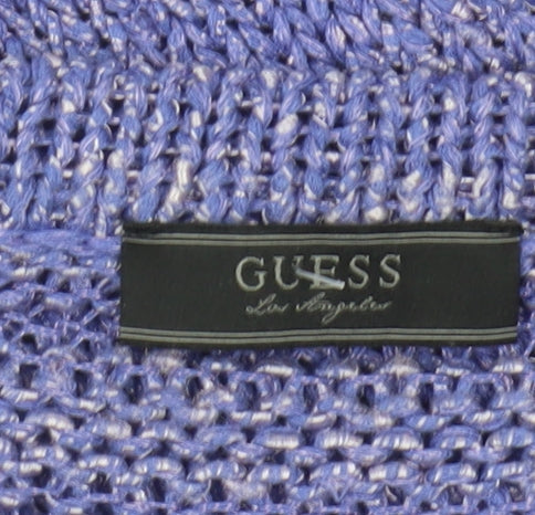 Guess Women's Purple Knit Pullover Jumper Size 8