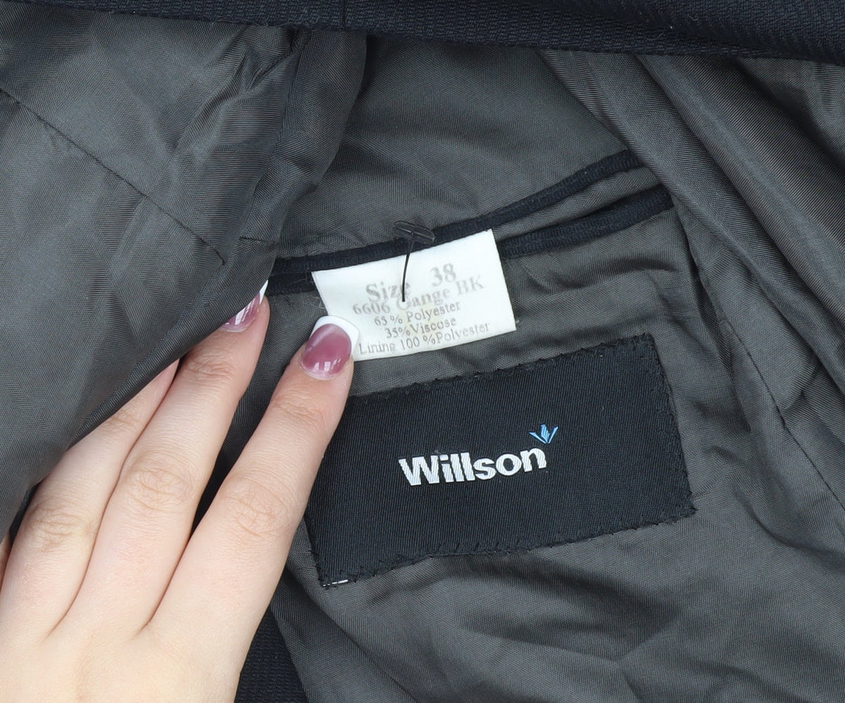 Willson Men's Black Blazer Jacket Size 38