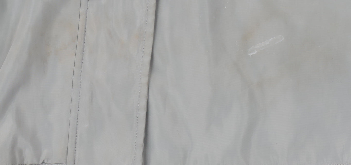 JBC Women's Grey Parka Jacket Size 16 with Hood