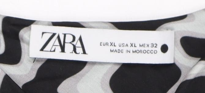 Zara Women's Black/White XL Camisole Tank