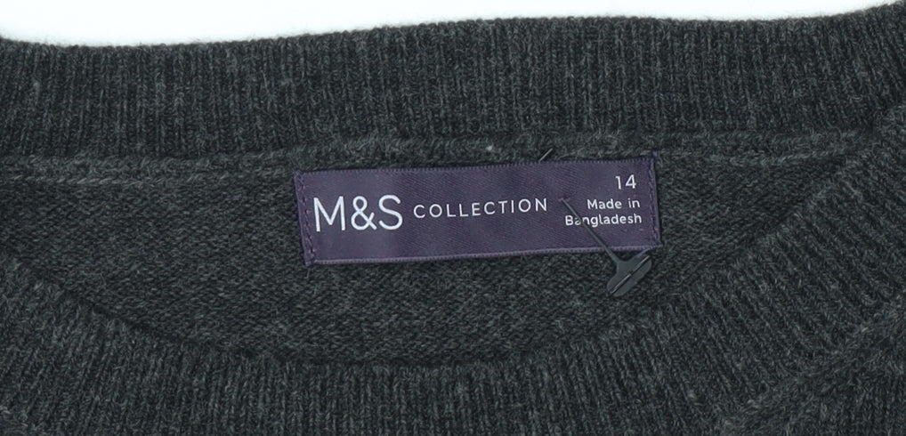 Marks & Spencer Women's Black Pullover, Size 14